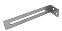 Sliding Gate Guide Angle Bracket - 220x60mm, To Suit M18, Silver