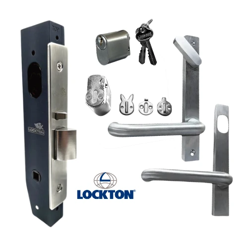 [MK544] Lockton Disability Lock Kit in Silver - 50x50 Frame, 23mm Backset