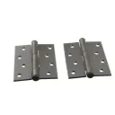 Zinc Plated Steel Butt Hinges - 100x75x2.5mm, Monument- Pair