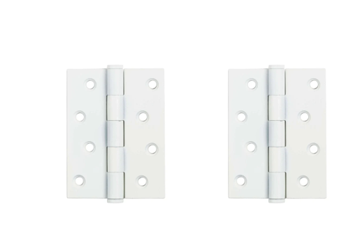 [HN123] Zinc Plated Steel Butt Hinges - 100x75x2.5mm, Surfmist - Pair