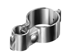 Galvanised Round To Round Hinge - Gate Hinge, 40NB x 25NB (48x34mm) - Single