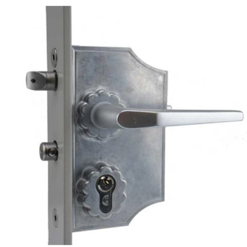 Locinox LAKY F2 Small Ornamental Lock F2 Square profile adjustable 30-40mm - Silver