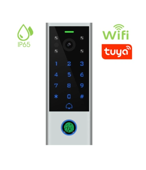 Waterproof IP65 Fingerprint Video Intercom Access Keypad