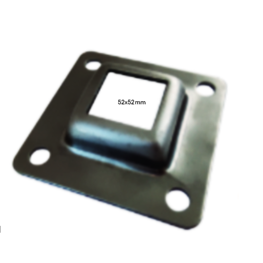 [SE888] Industrial Steel Pallet Feet -125x125x3mm, Zinc Finish