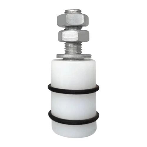 Top Guide Roller for Sliding gate size 40x60mm White with Rubber Rings