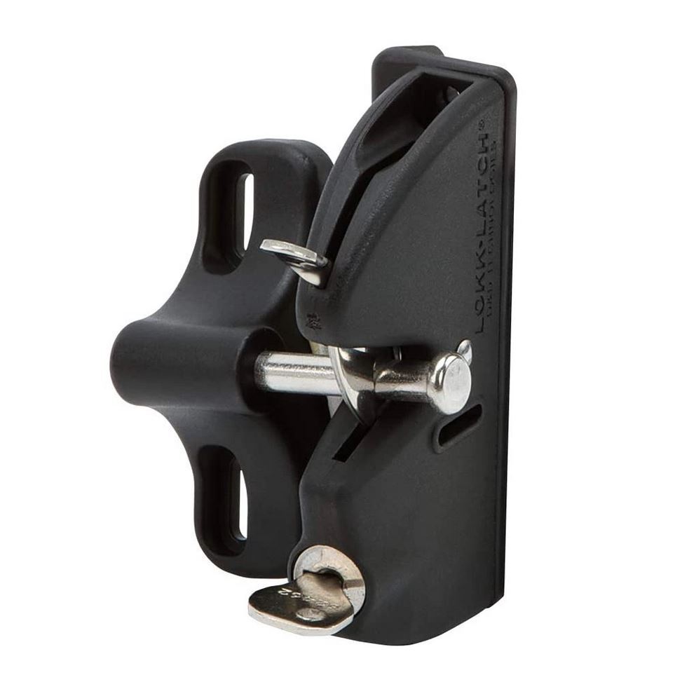 [FK433] D&D LokkLatch General Purpose Gate Latch- Black, Single Sided, Keyed Different (LL3A)