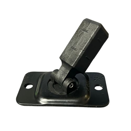 [BKRB473B] Aluminium Fence Rail Bracket, 25x25mm Tube, Double Lug, 2 Hole - Adjustable (Black Plate)