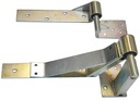 Residential Rising Gate Hinges - Type B, Silver, RH Side - Pair