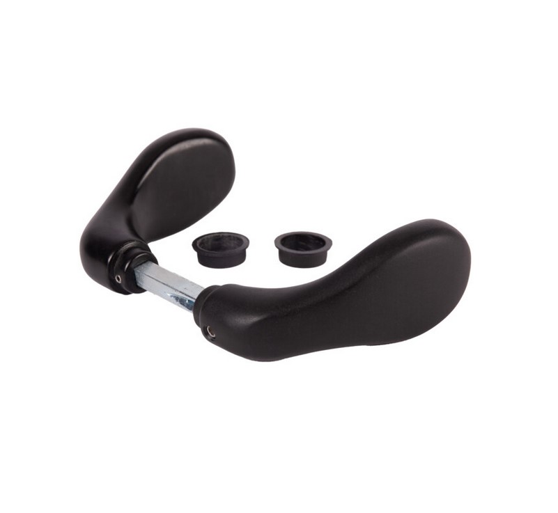 [MKLH339] Locinox Insert Mortice Lock Handle - 3000CB - Aluminium in Matt Black - Pair