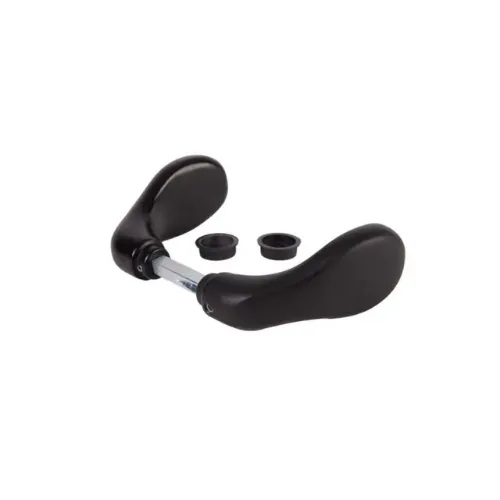 [MKLH339] Locinox Lock Handle - 3006CB For Commercial & Ornamental - Aluminium in Matt Black - Pair