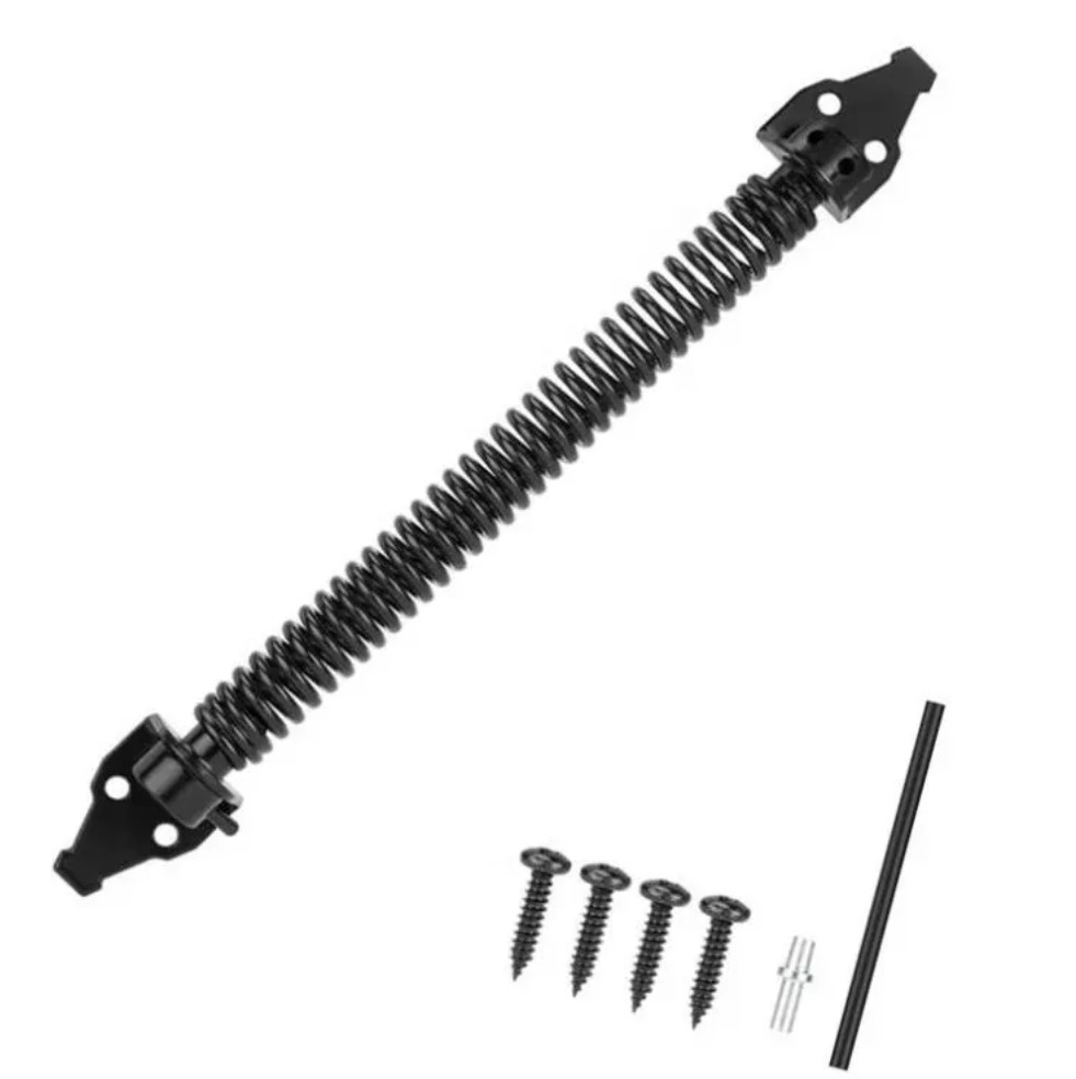 [GC078] Heavy Duty Steel Spring Coil Gate Closer - Black