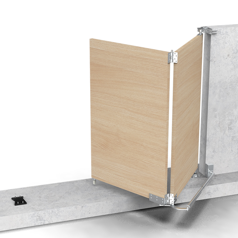 [BF001] Trackless Bi Folding Gate Hardware For Swing Gate 1m-1.6m Two Leaves (Pull to Open)
