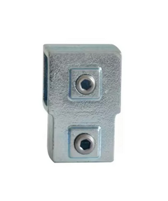 [STKC101] Tigerclamp Double Galvanised Square Connector Short TEE  Fit 40x40mm Tube