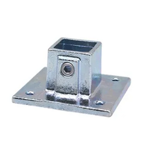 [STKC131] Tigerclamp Double Galvanised Connector Base Flange  Fit 40x40mm Tube