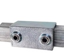 Tigerclamp Double Galvanised Connector Square Sleeve JointFit 40x40mm Tube