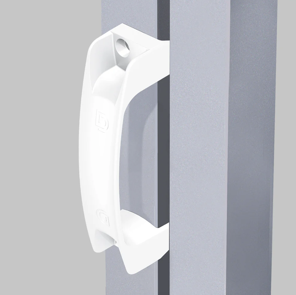 [MKLH012] D&D Ergonomic Gate Handle, Reversible for Right or Left Handing White