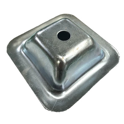 [SE881] Industrial Steel Pallet Feet -130x130x2.5mm, Zinc Finish