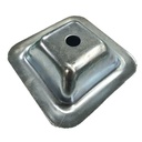 Industrial Steel Pallet Feet -130x130x3mm, Zinc Finish