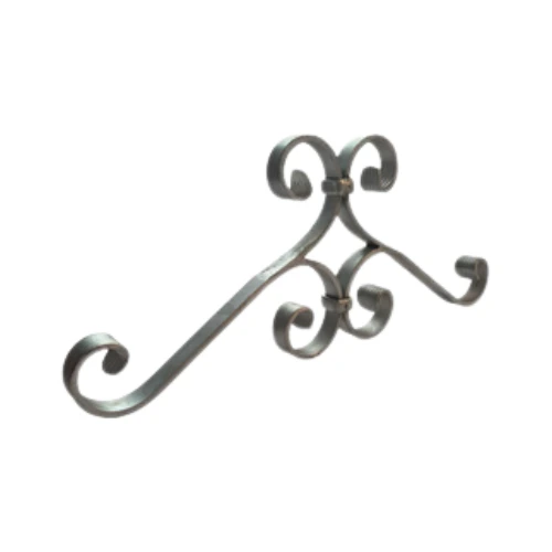 [MT640] Decorative Scroll 466x195x20x6mm Wrought Iron Baluster- Zinc Plated