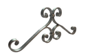 Decorative Scroll 466x195x20x6mm Wrought Iron Baluster- Zinc Plated
