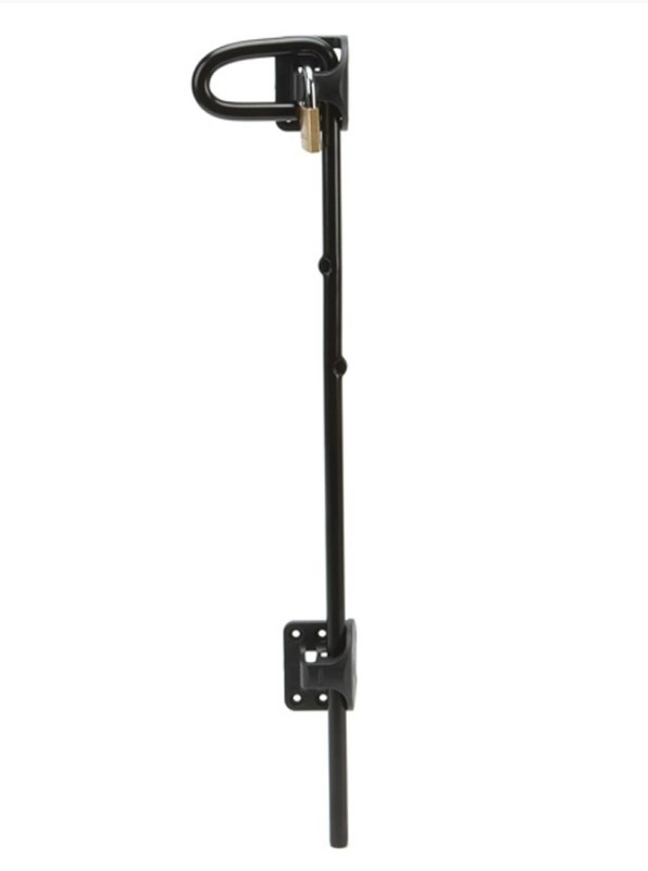 [DB474] D&D Q-Bolt Drop Bolt Padlockable with Padlock For Metal Gates: 16mm Pin, 1020mm Long