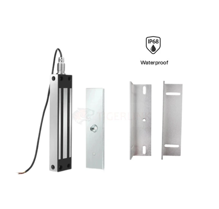[FK567] Stainless Steel Electromagnetic Lock 280Kg 12V -24V DC with ZL Bracket - Waterproof - IP68