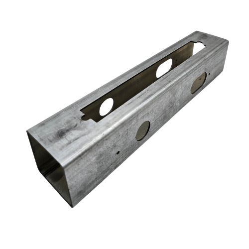 [MKLB452] Lockton Oval Steel Lock Box to suit 50mm Frame 23mm Backset 250mm long, Weld-In
