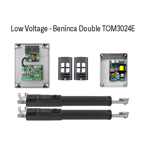 [MOT370DLVK] Low Voltage Beninca Double TOM3024E Kit