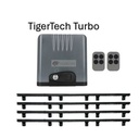 TigerTech 1000kg Heavy Duty Sliding Gate Motor Kit with 2 Remotes - App & Wi-Fi Control