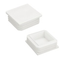 Plastic square cap 32x32mm (1.2-2.5mm wall thickness)