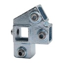 Tigerclamp Double Galvanised Connector Square Sleeve JointFit 40x40mm Tube
