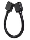 Black Aluminium Door Loop Cable Protector - 400mm Length, Inner Diameter 11.5mm