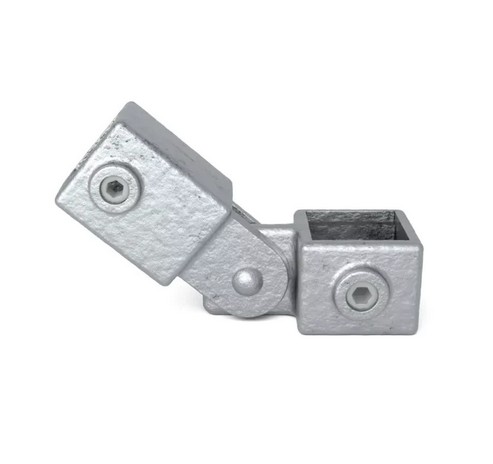 [STKC173] Tigerclamp Double Galvanised Connector Single Swivel Combination, Fit 40x40mm Tube