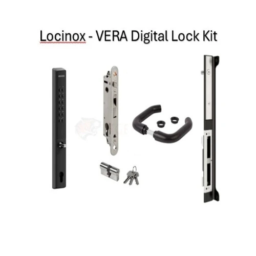 [FK560] Locinox - VERA Digital Wireless Access Control Single side with Forty lock complete Kit for 40mm Frame-Black