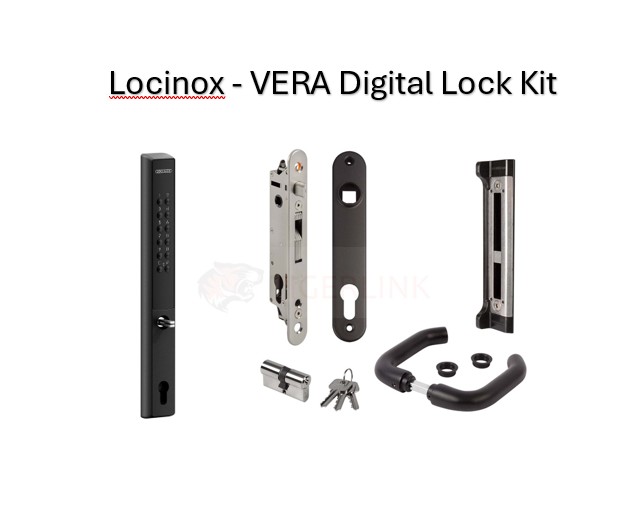 Locinox - VERA Digital Wireless Access Control Single side with Forty lock complete Kit for 40mm Frame-Black