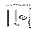 Locinox - VERA Digital Wireless Access Control Single side with Fifty lock complete Kit for 50mm Frame-Black