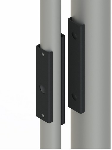 Gatemaster Superlock Round bar adapter, lock and gate post kit