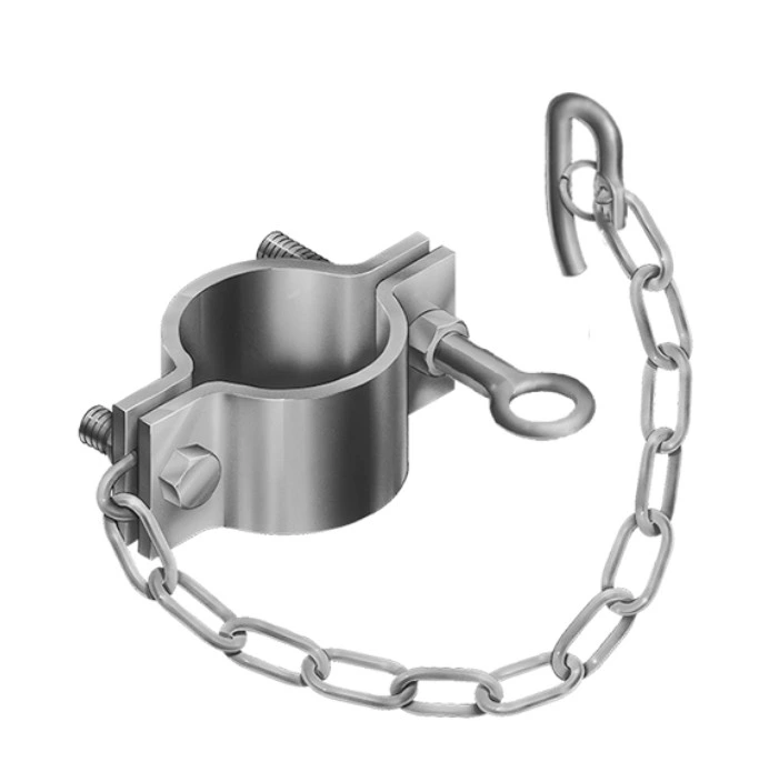 [FK242] Rural Double Ring Chain Farm Gates Latch - Galvanised