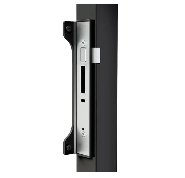 [MKES361] Locinox UNILEC Electric Strike for FORTY / FIFTY Mortice Locks, Fail Close, With Stop Plate - 24V DC - Black
