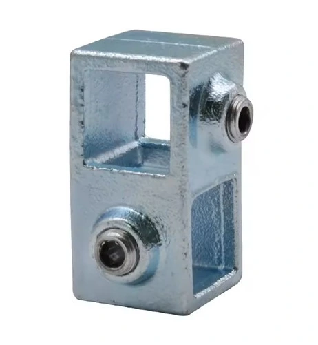 [STKC161] Tigerclamp Double Galvanised Square Connector Swivel Tee series Fit 40x40mm Tube