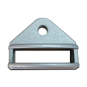 Aluminium Fence Rail Bracket, 50x10mm Tube, Single Lug, 1 Hole