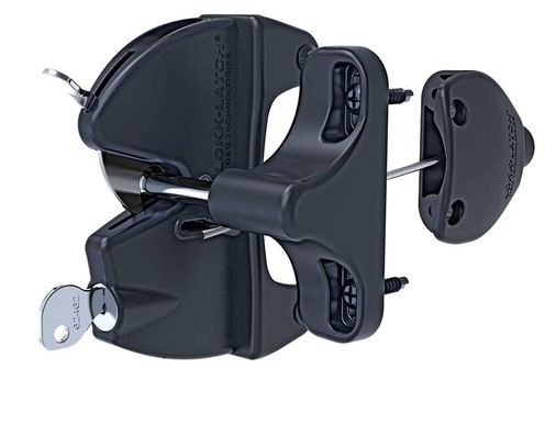 D&D LokkLatch General Purpose Gate Latch- Black, Double Sided (LLAAB ...