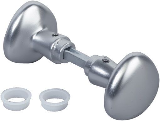 [GH028] Gate Handle Aluminium Round  Knobs with 8mm square 90 mm spindle Locinox 3006R
