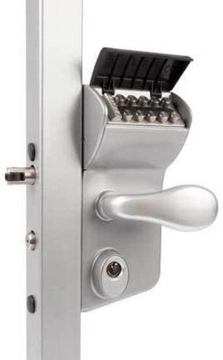 [FK552] Locinox VINCI - SURFACE MOUNTED MECHANICAL CODE LOCK for 40-60 mm Square - Silver