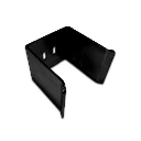 Sliding Gate Holder/Catcher for 65mm Frame - Powdercoated Black