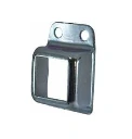 Steel Fence Rail Bracket, 30x30mm Tube, Single Lug, 2 Hole