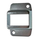 Steel Fence Rail Bracket, 50x25mm Wide Tube, Double Lug, 2 Hole